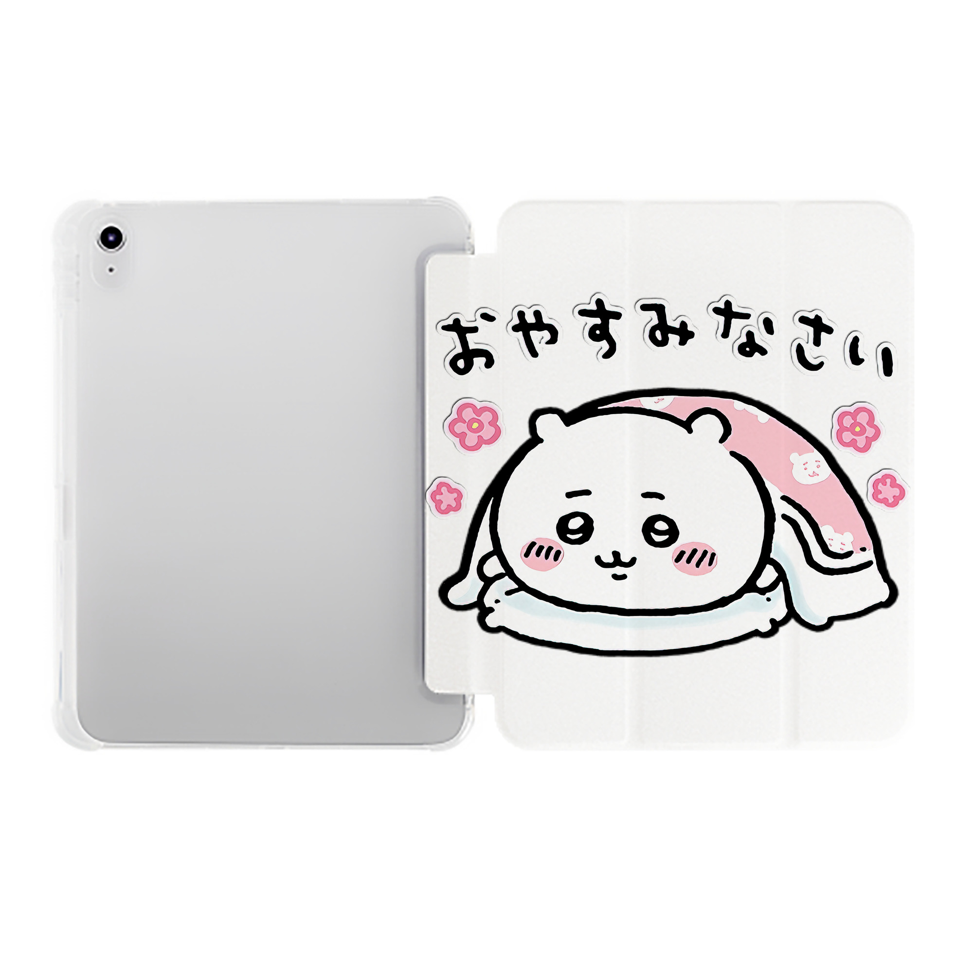 （画像用） ちいかわ ちいかわ Chii-kawa chiikawa IPad ケース ペン収納付き 三つ折りスタンド PUレザー×シリコン 対応機種9.5/10.5/10.9インチ